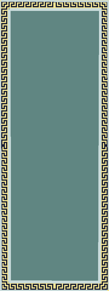 Aqua Blue & Navy Flatweave Rug – Greek Key Border 8x10 Area Rug